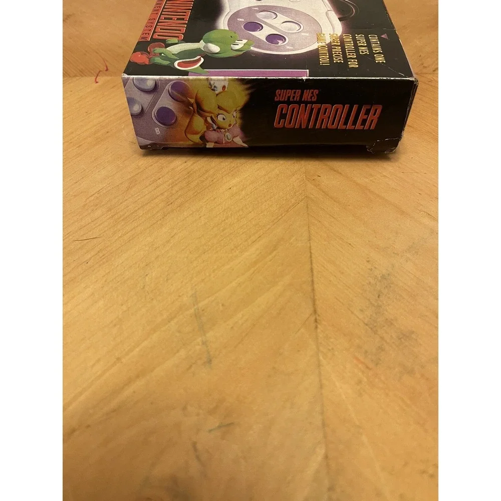 Official SUPER NINTENDO SNES Controller ORIGINAL AUTHENTIC WITH BOX Tested